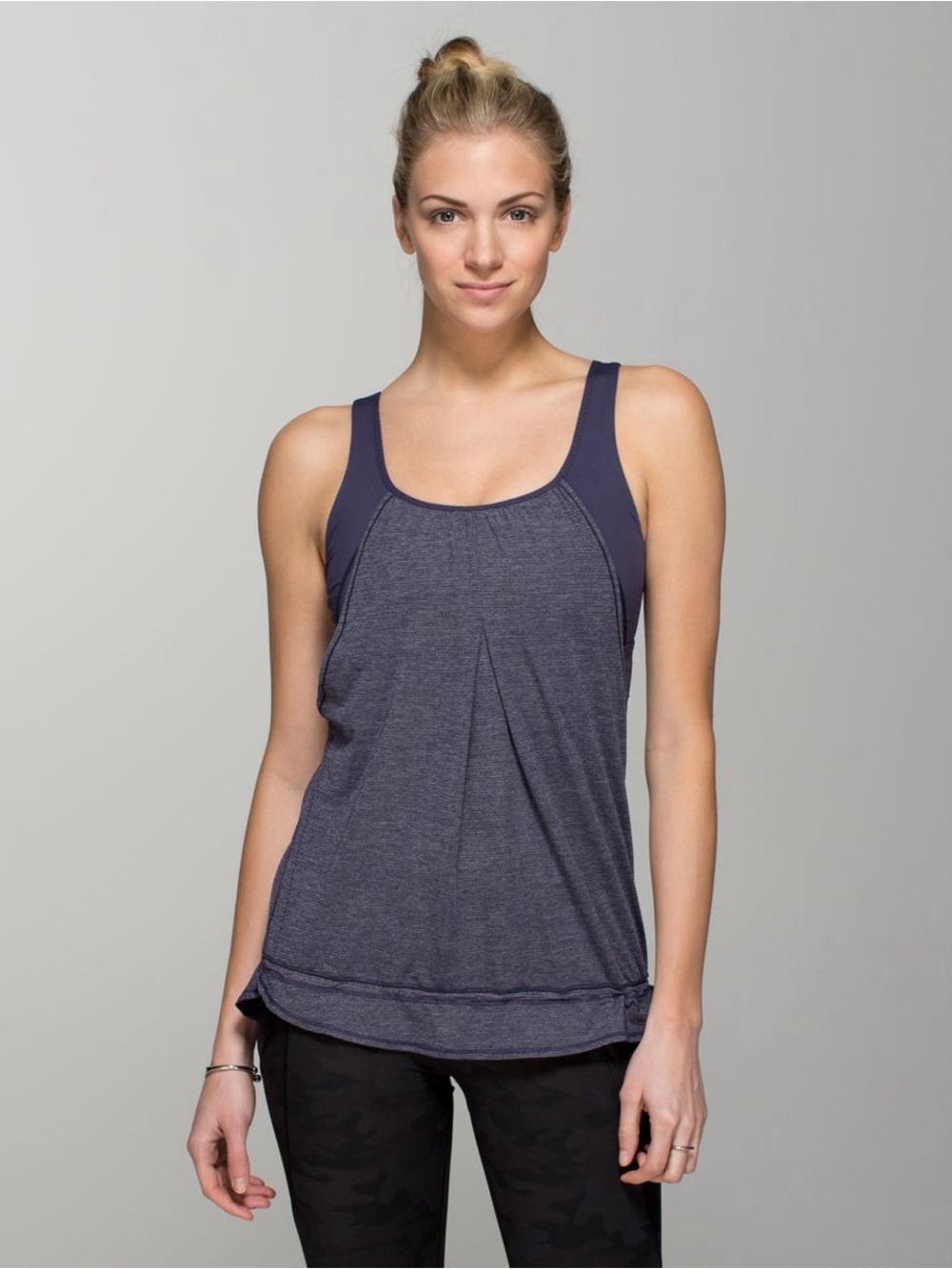 Lululemon Run Times Tank Womens Athletic Tank Gray and Black